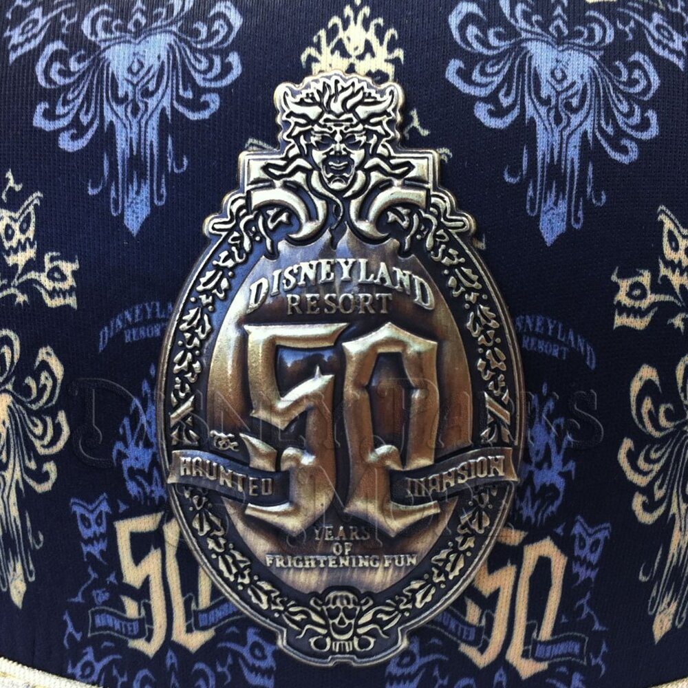 Disneyland Haunted Mansion Ears Hat 50th Hatbox Ghost Wallpaper Mickey 2019 - Picture 5 of 7